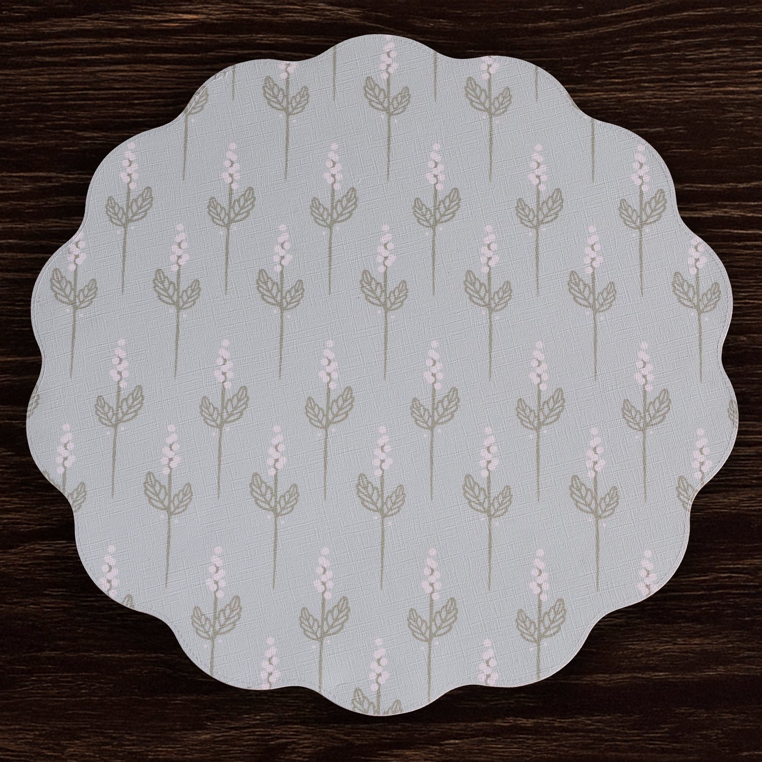 Beatriz Ball Giftware Beatriz Ball VIDA Chinoiserie Reversible  Round Placemats Set of 4 Light Teal & White