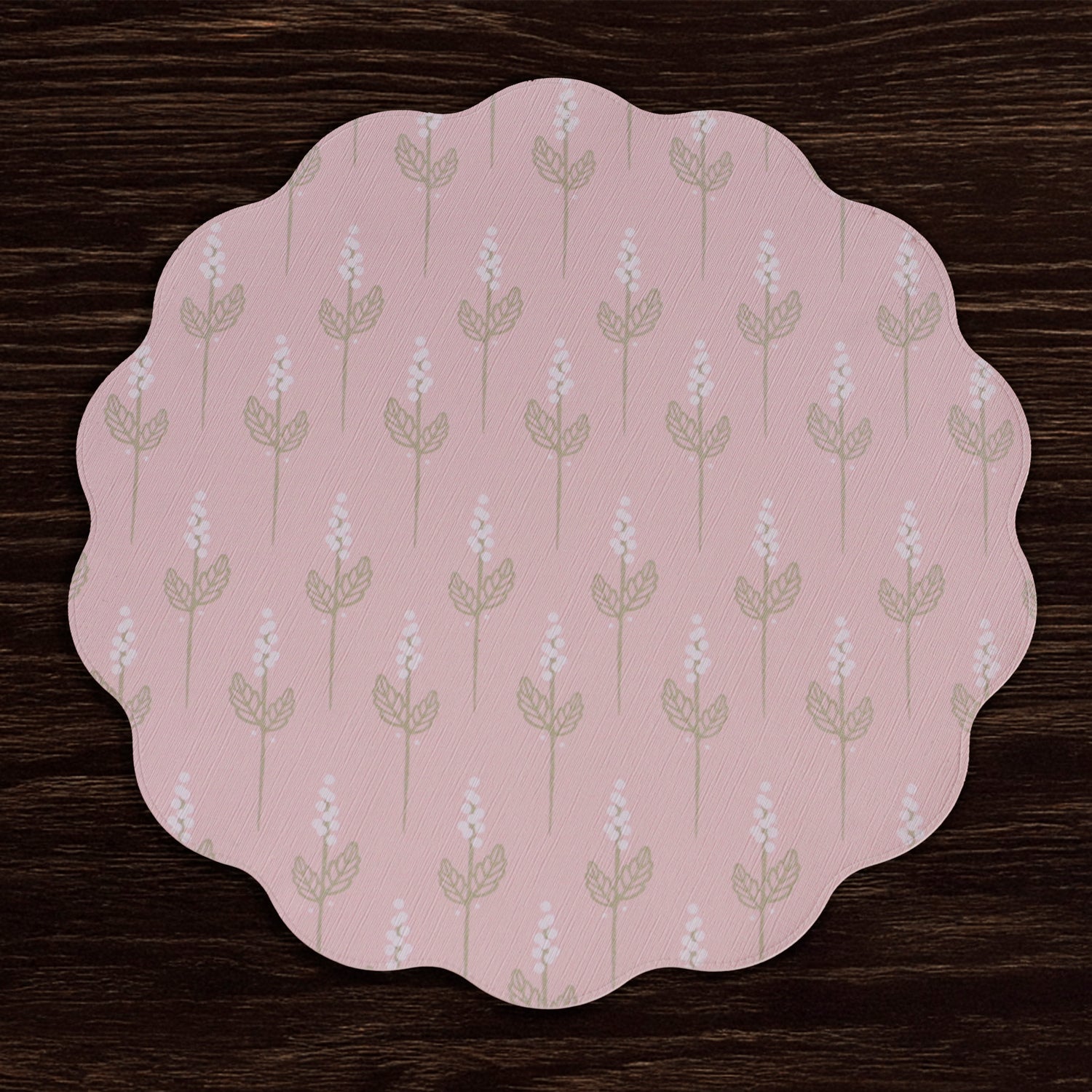 Beatriz Ball Giftware Beatriz Ball VIDA Chinoiserie Reversible  Round Placemats Set of 4 Pink & White
