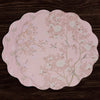 Beatriz Ball Giftware Beatriz Ball VIDA Chinoiserie Reversible  Round Placemats Set of 4 Pink & White