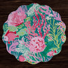 Beatriz Ball Giftware Beatriz Ball VIDA Coral Reef  Reversible  Round Placemats Set of 4 (Multi)