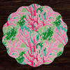 Beatriz Ball Giftware Beatriz Ball VIDA Coral Reef  Reversible  Round Placemats Set of 4 (Multi)