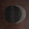 Beatriz Ball Serveware Beatriz Ball VIDA Croc Reversible 16" Round Placemats Set of 4 (Black and Grey)