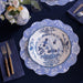 Beatriz Ball Serveware Beatriz Ball VIDA Faenza 11" Dinner Plate Set of 4 White and Blue