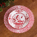 Beatriz Ball Serveware Beatriz Ball VIDA Faenza 11" Dinner Plate Set of 4 White and Red