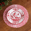 Beatriz Ball Serveware Beatriz Ball VIDA Faenza 11" Dinner Plate Set of 4 White and Red