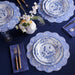 Beatriz Ball Serveware Beatriz Ball VIDA Faenza 9" Salad Plate Set of 4 White and Blue
