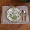 Beatriz Ball Serveware Beatriz Ball VIDA Faenza 9" Salad Plate Set of 4 White and Green