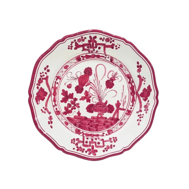 Beatriz Ball Serveware Beatriz Ball VIDA Faenza 9" Salad Plate Set of 4 White and Pink