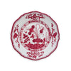 Beatriz Ball Serveware Beatriz Ball VIDA Faenza 9" Salad Plate Set of 4 White and Red