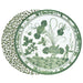 Beatriz Ball Giftware Beatriz Ball VIDA Faenza and Cheetah Reversible Round Placemats Set of 4 White & Green