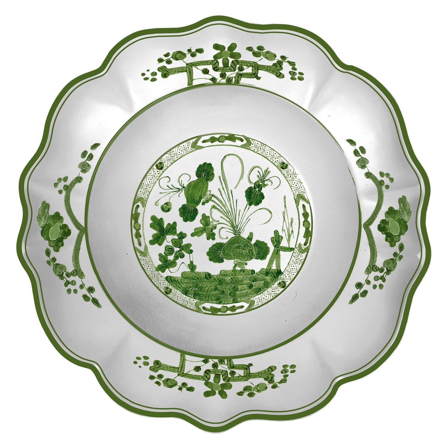 Beatriz Ball Giftware Beatriz Ball VIDA Faenza Bowl (Green and White)