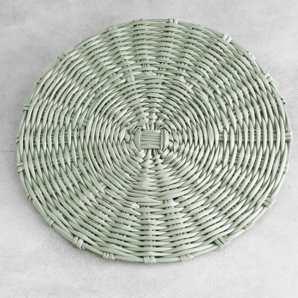 Beatriz Ball Giftware Beatriz Ball VIDA Faux Wicker Placemats Set of 4 (Sage)
