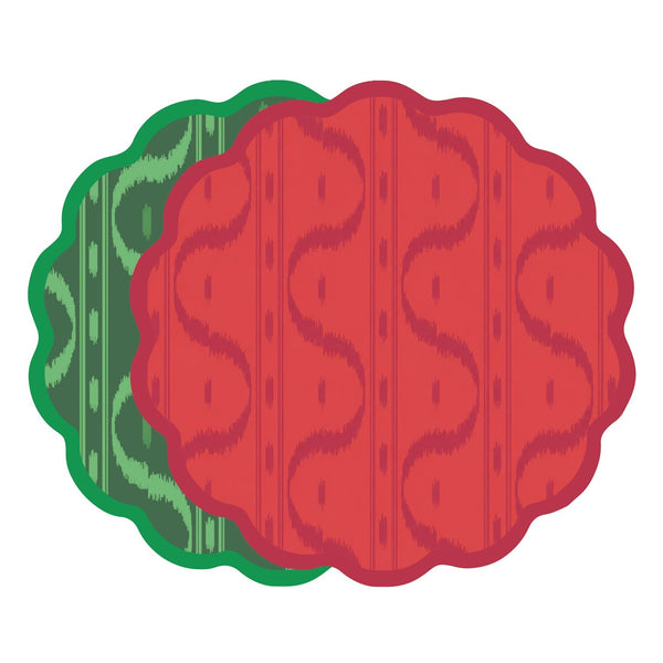 Beatriz Ball Giftware Beatriz Ball VIDA  Festive Reversible Placemats Set of 4 (Green & Red)