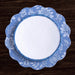 Beatriz Ball Giftware Beatriz Ball VIDA Flowers & Pattern Reversible  Round Placemats Set of 4 (Blue & White)