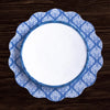 Beatriz Ball Giftware Beatriz Ball VIDA Flowers & Pattern Reversible  Round Placemats Set of 4 (Blue & White)
