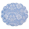 Beatriz Ball Giftware Beatriz Ball VIDA Flowers & Pattern Reversible  Round Placemats Set of 4 (Blue & White)