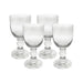 Beatriz Ball Giftware Beatriz Ball VIDA  French Swirl Wine Set of 4 (Clear)