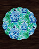 Beatriz Ball Giftware Beatriz Ball VIDA Ginger Jar & Butterflies Reversible  Round Placemats Set of 4 Blue & Green