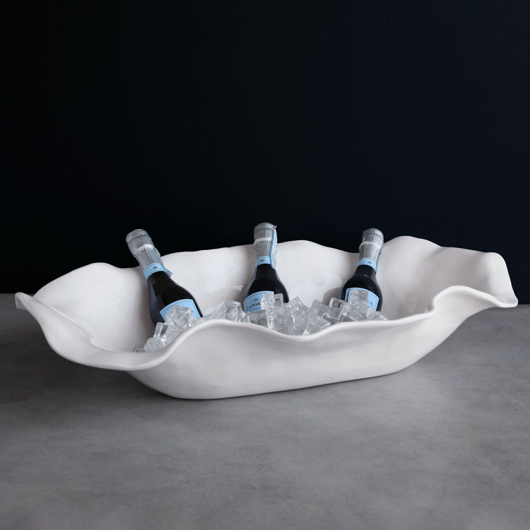 Beatriz Ball VIDA Havana Extra Large Oval Centerpiece (White)