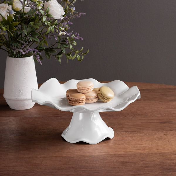 Beatriz Ball Servware Beatriz Ball VIDA Havana Small Pedestal Cake Plate (White)