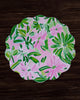 Beatriz Ball Giftware Beatriz Ball VIDA Hydrangeas & Daisies Reversible  Round Placemats Set of 4 Pink & Green