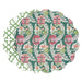Beatriz Ball Giftware Beatriz Ball VIDA Laurent and Trellis Reversible Round Placemats Set of 4 Green & White