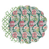 Beatriz Ball Giftware Beatriz Ball VIDA Laurent and Trellis Reversible Round Placemats Set of 4 Green & White