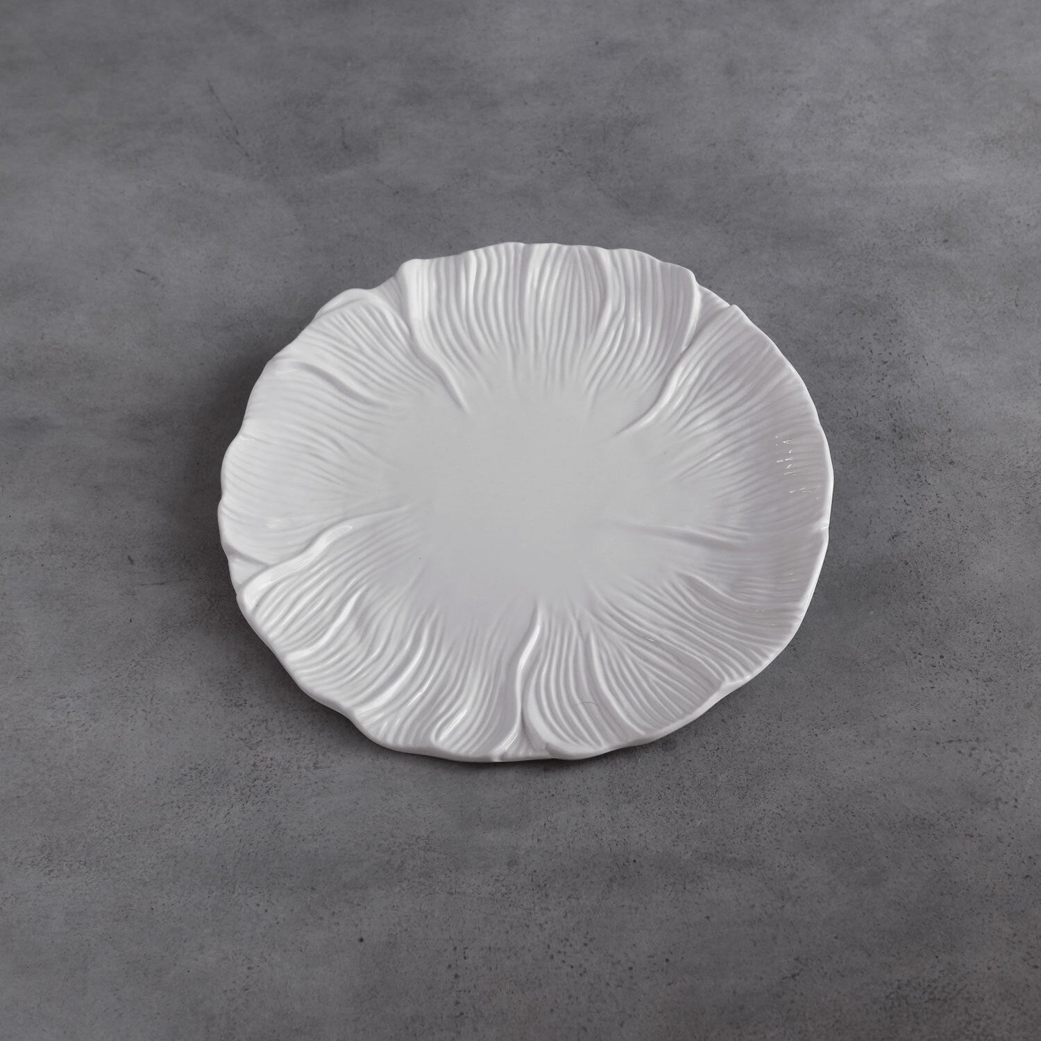 Beatriz Ball Serveware Beatriz Ball VIDA Lettuce  11" Dinner Plate Set of 4 (White)
