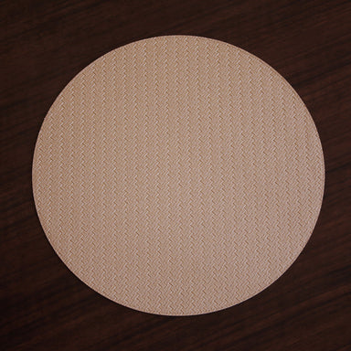 Beatriz Ball Serveware Beatriz Ball VIDA Metallic Snakeskin Reversible 15" Round Placemats Set of 4 (Gold and Light Bronze)