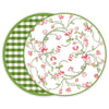 Beatriz Ball Serveware Beatriz Ball Vida Norelle Reversible 15.5" Round Placemats Set of 4 (Green Gingham)