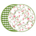 Beatriz Ball Serveware Beatriz Ball VIDA Norelle Reversible 15.5" Round Placemats Set of 4 (Green Gingham)