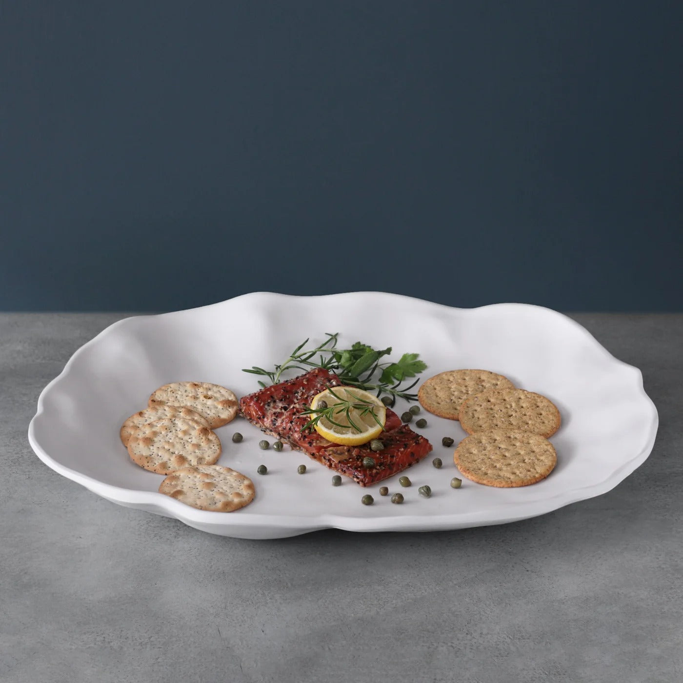 Beatriz Ball Serveware Beatriz Ball VIDA Nube Large Oval Platter White