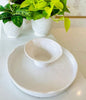Beatriz Ball Serveware Beatriz Ball Vida Nube Round Pedestal Cake Plate / Chip & Dip (White)