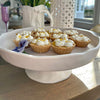 Beatriz Ball Serveware Beatriz Ball Vida Nube Round Pedestal Cake Plate (White)