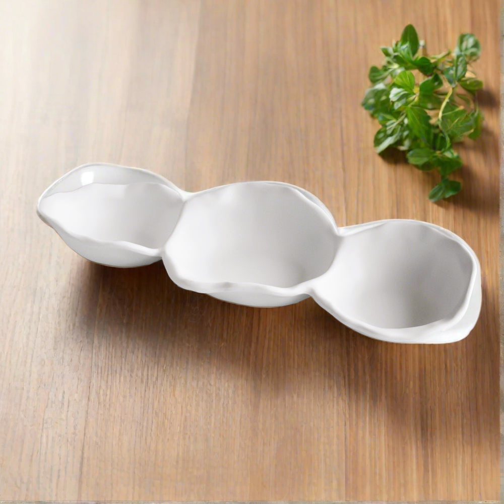 Beatriz Ball Serveware Beatriz Ball VIDA Nube Triple Dip (White)
