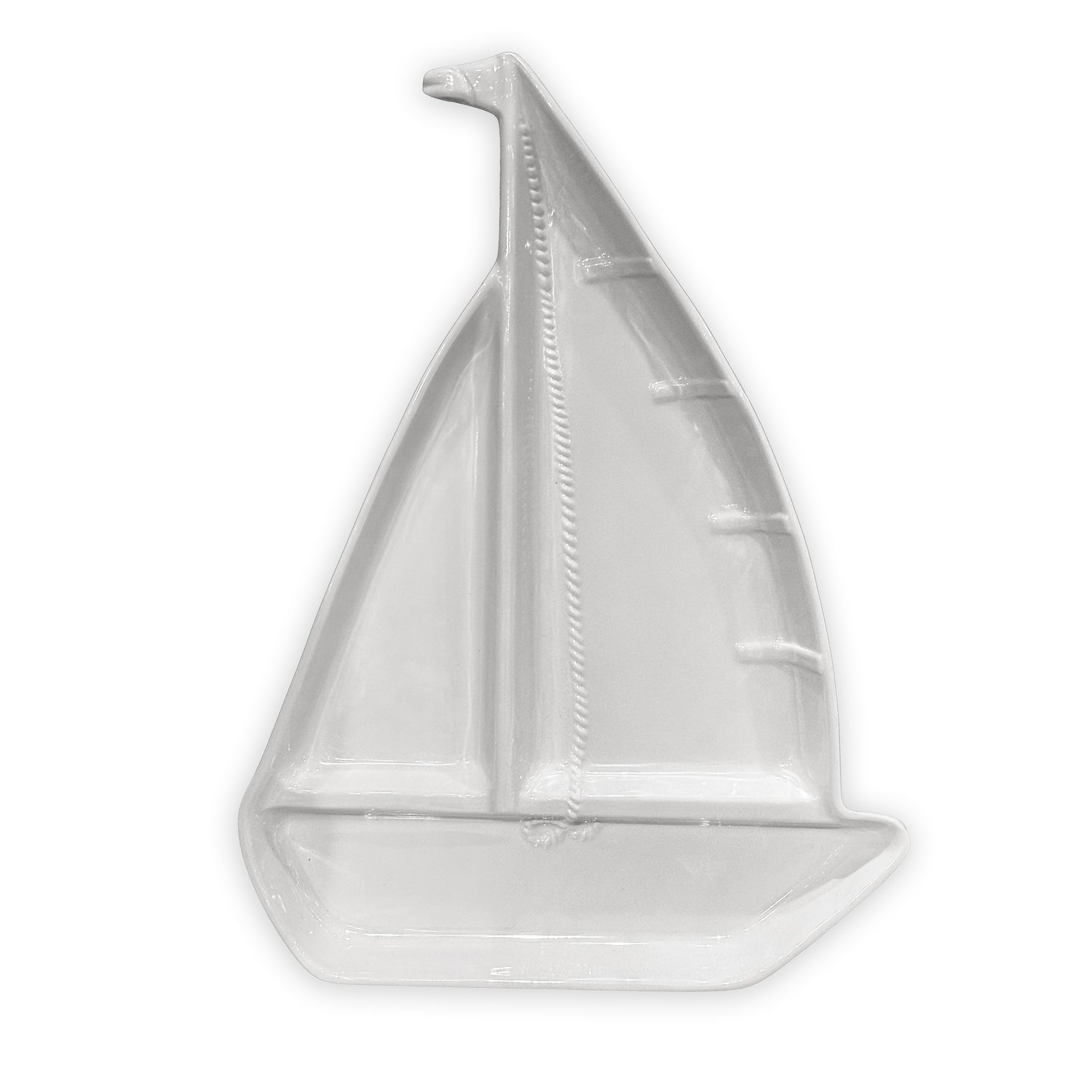 Beatriz Ball Serveware Beatriz Ball VIDA Ocean Newport Sailboat Chip and Dip (White)