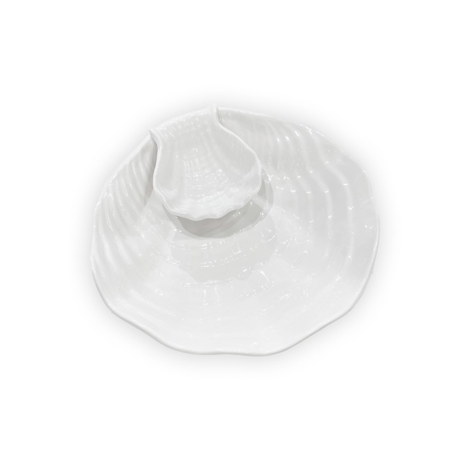 Beatriz Ball Serveware Beatriz Ball VIDA Ocean Shell Chip & Dip (White)
