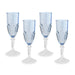 Beatriz Ball Giftware Beatriz Ball VIDA Octavia Acrylic Flute Set of 4 (Blue)