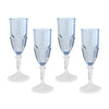Beatriz Ball Giftware Beatriz Ball VIDA Octavia Acrylic Flute Set of 4 (Blue)