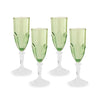 Beatriz Ball Giftware Beatriz Ball VIDA Octavia Acrylic Flute  Set of 4 (Green)