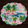 Beatriz Ball Giftware Beatriz Ball VIDA Palm Trees Reversible  Round Placemats Set of 4 (Multi)