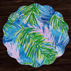 Beatriz Ball Giftware Beatriz Ball VIDA Pineapples & Palms Reversible  Round Placemats Set of 4 (Blue & Green)