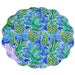 Beatriz Ball Giftware Beatriz Ball VIDA Pineapples & Palms Reversible  Round Placemats Set of 4 (Blue & Green)