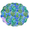 Beatriz Ball Giftware Beatriz Ball VIDA Pineapples & Palms Reversible  Round Placemats Set of 4 (Blue & Green)