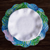 Beatriz Ball Giftware Beatriz Ball VIDA Pineapples & Palms Reversible  Round Placemats Set of 4 (Blue & Green)