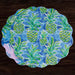 Beatriz Ball Giftware Beatriz Ball VIDA Pineapples & Palms Reversible  Round Placemats Set of 4 (Blue & Green)