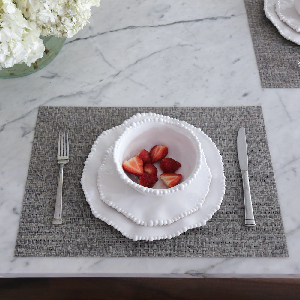 Beatriz Ball Giftware Beatriz Ball VIDA Rectangular Woven Placemats Set of 4 (Charcoal)