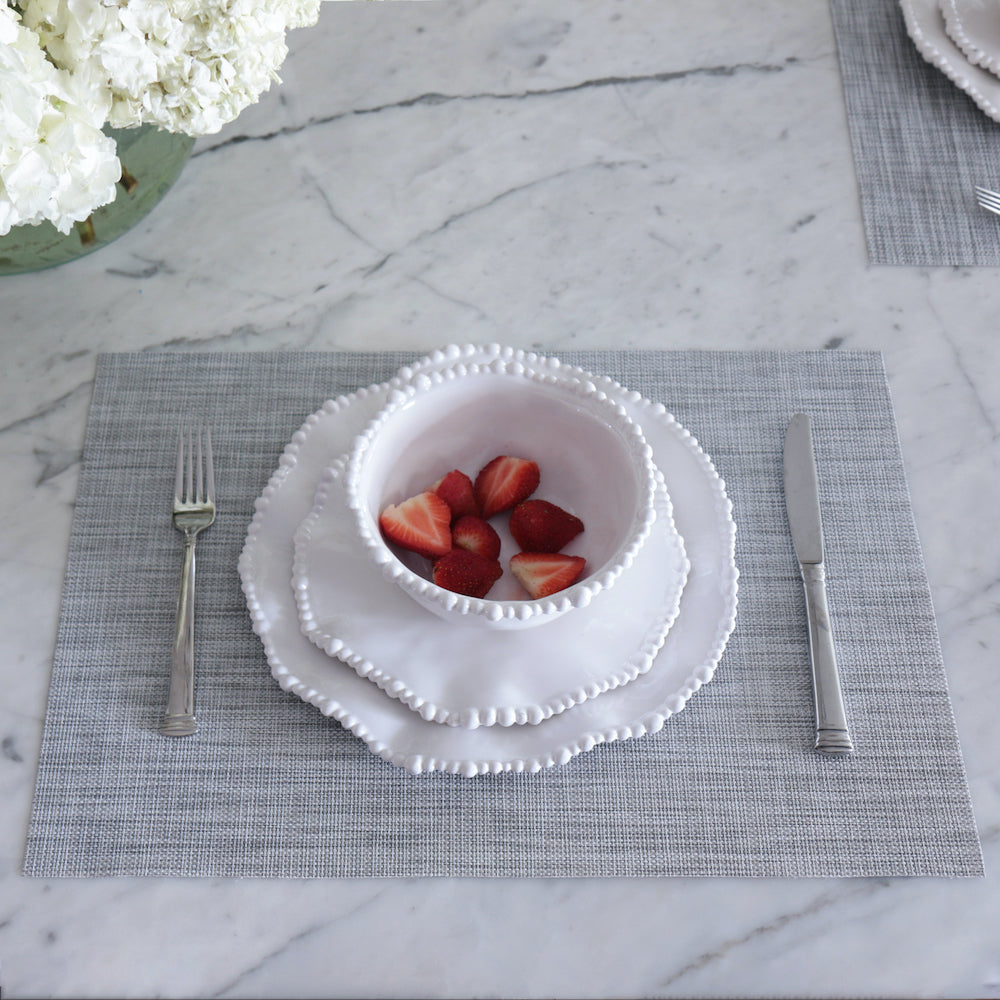 Beatriz Ball Giftware Beatriz Ball VIDA Rectangular Woven Placemats Set of 4 (Grey)