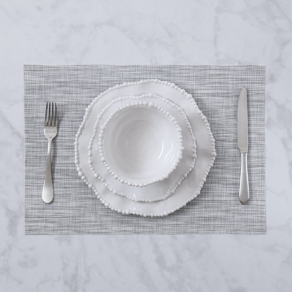 Beatriz Ball Giftware Beatriz Ball VIDA Rectangular Woven Placemats Set of 4 (Grey)
