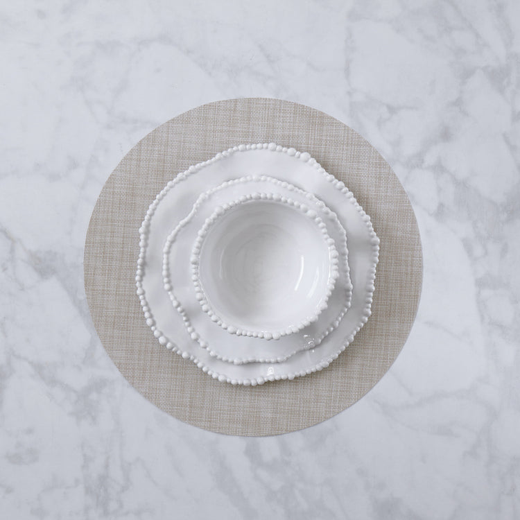 Beatriz Ball Giftware Beatriz Ball VIDA Round Woven Placemat Set of 4 (Natural)